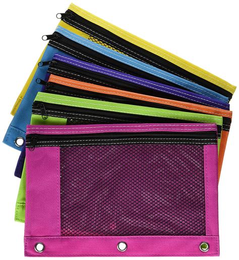 pencil pouch for 3 ring binder|3 ring binder pencil pockets.